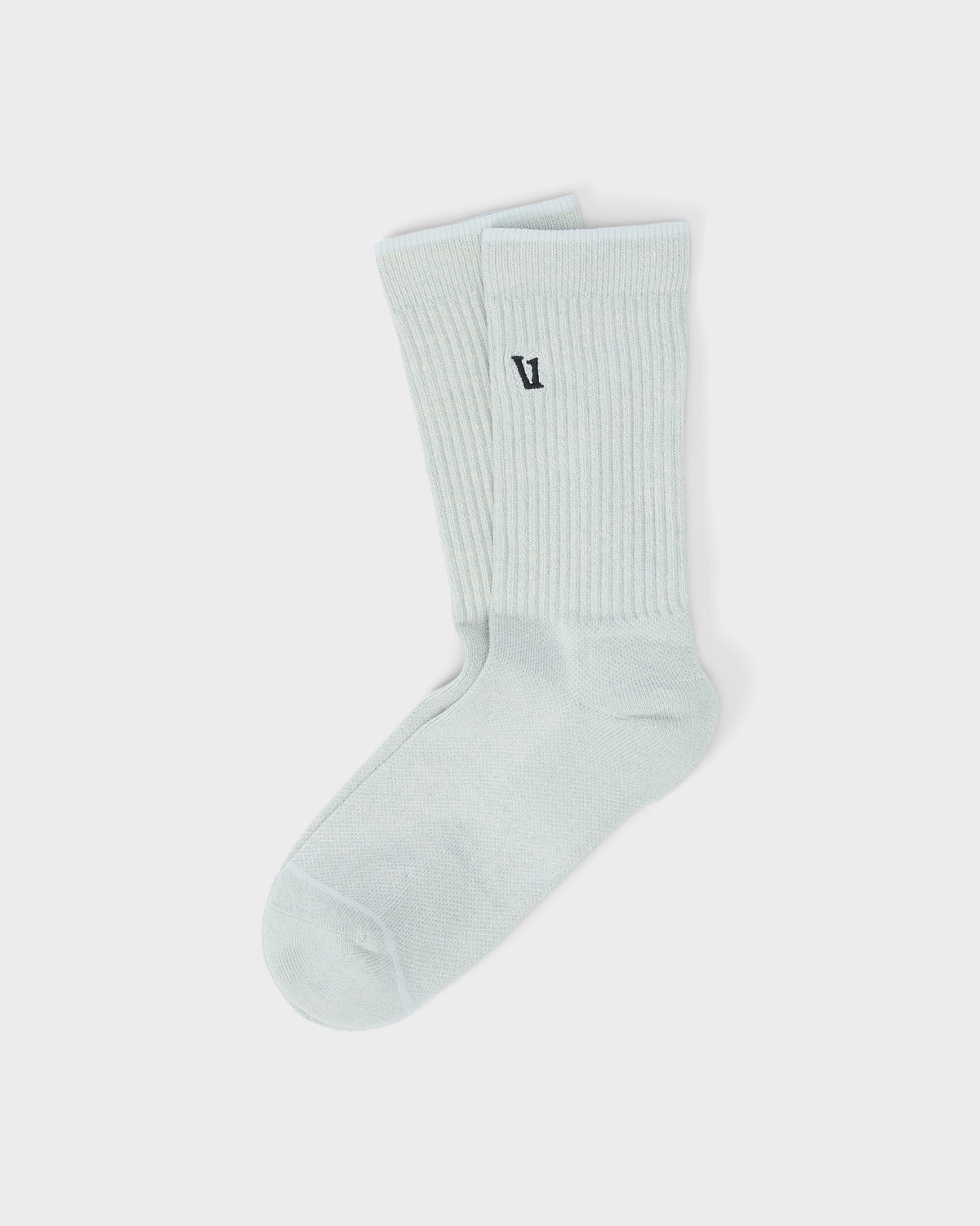 V1 Crew Sock 2.0 Storm Blue Heather Performance Socks - Vuori Clothing