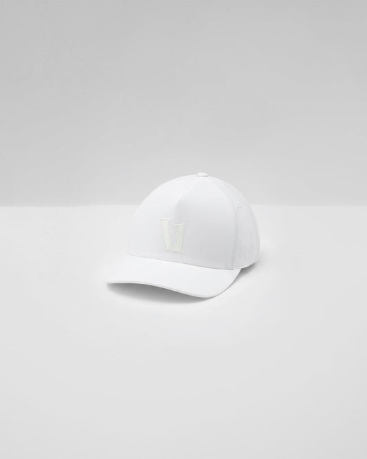 Magnitude Hat White Adjustable Snapback - Vuori Clothing