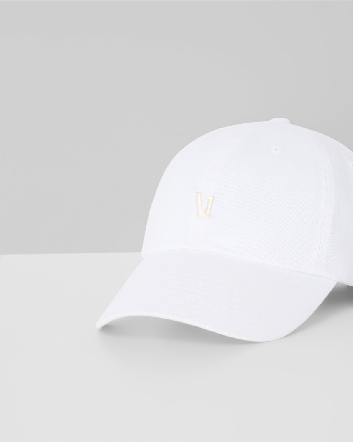 Vuori Dad Hat Low Profile White Hat - Vuori Clothing