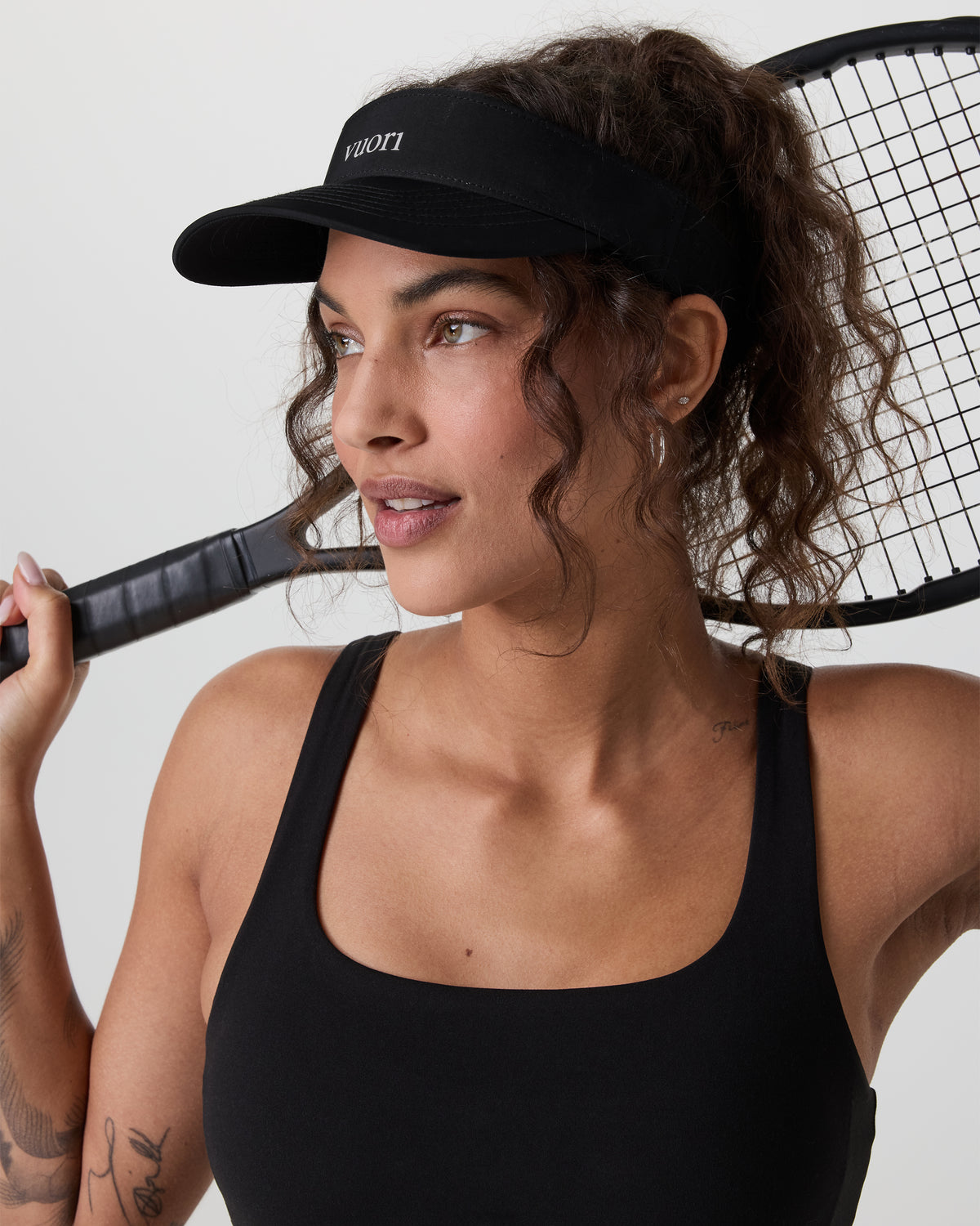Topspin Visor 2.0 Black - Vuori Clothing