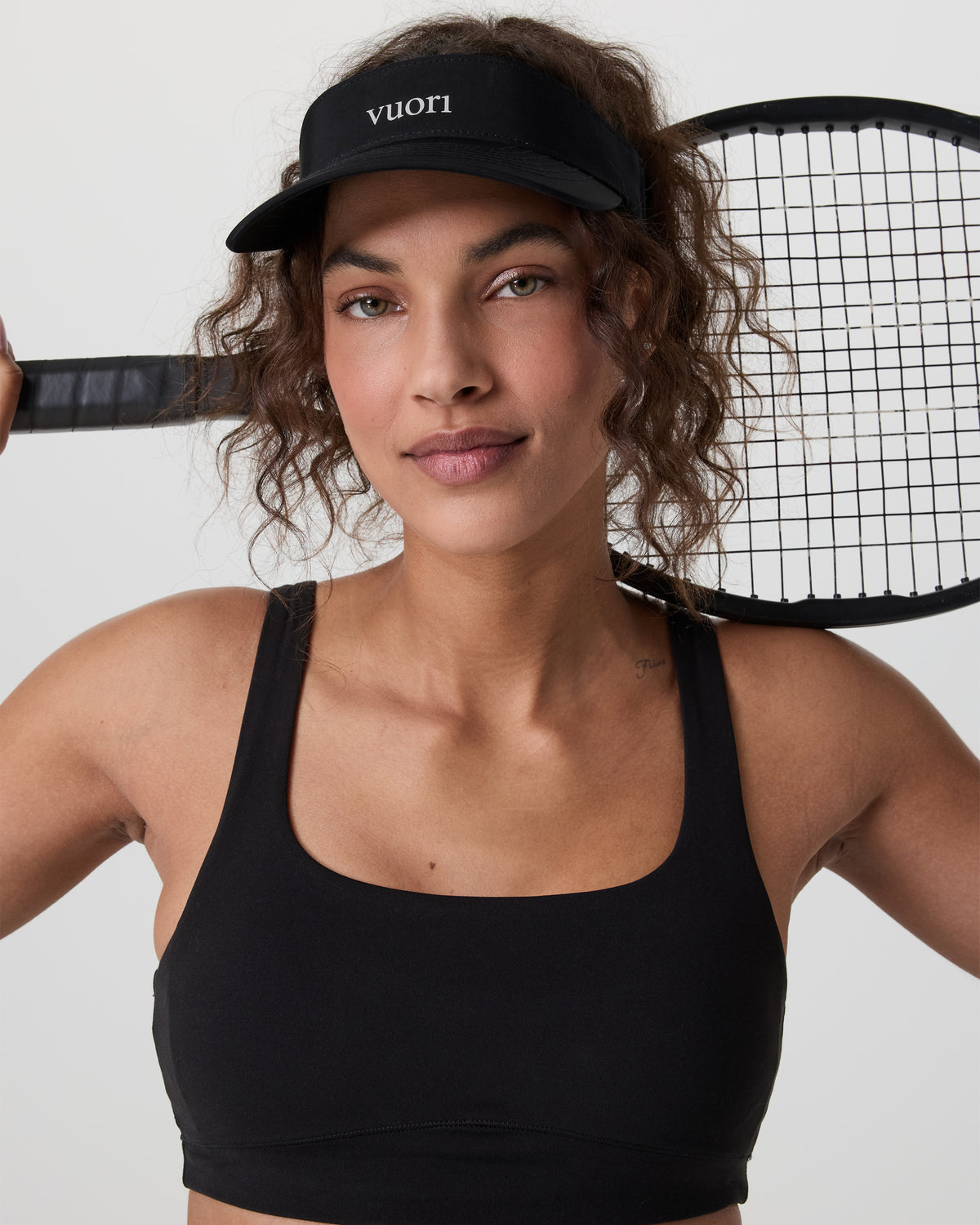 Topspin Visor 2.0 Black - Vuori Clothing