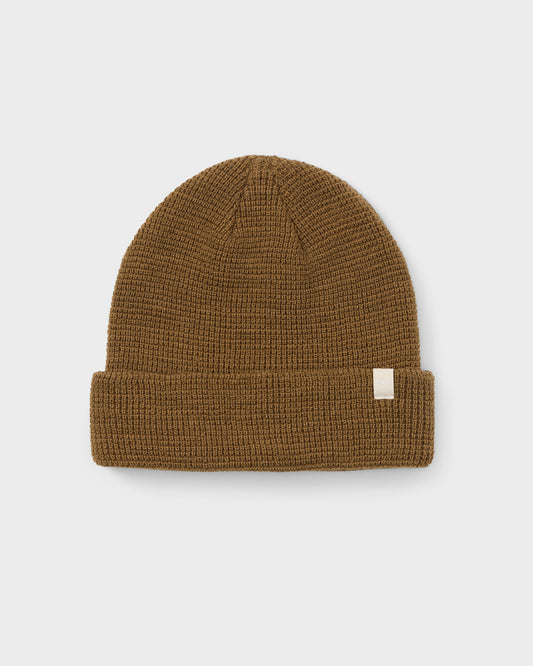 Alpine Waffle Beanie Tobacco Knit Beanie - Vuori Clothing