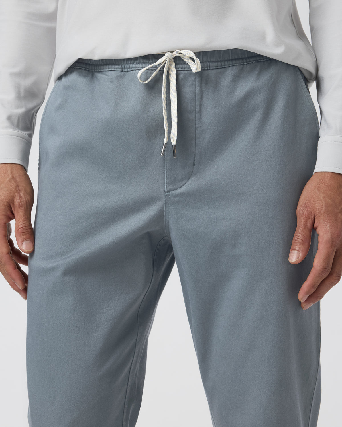 Fletcher Elastic Waist Pant Athletic Slim Fit 30" Dusty Blue - Vuori Clothing