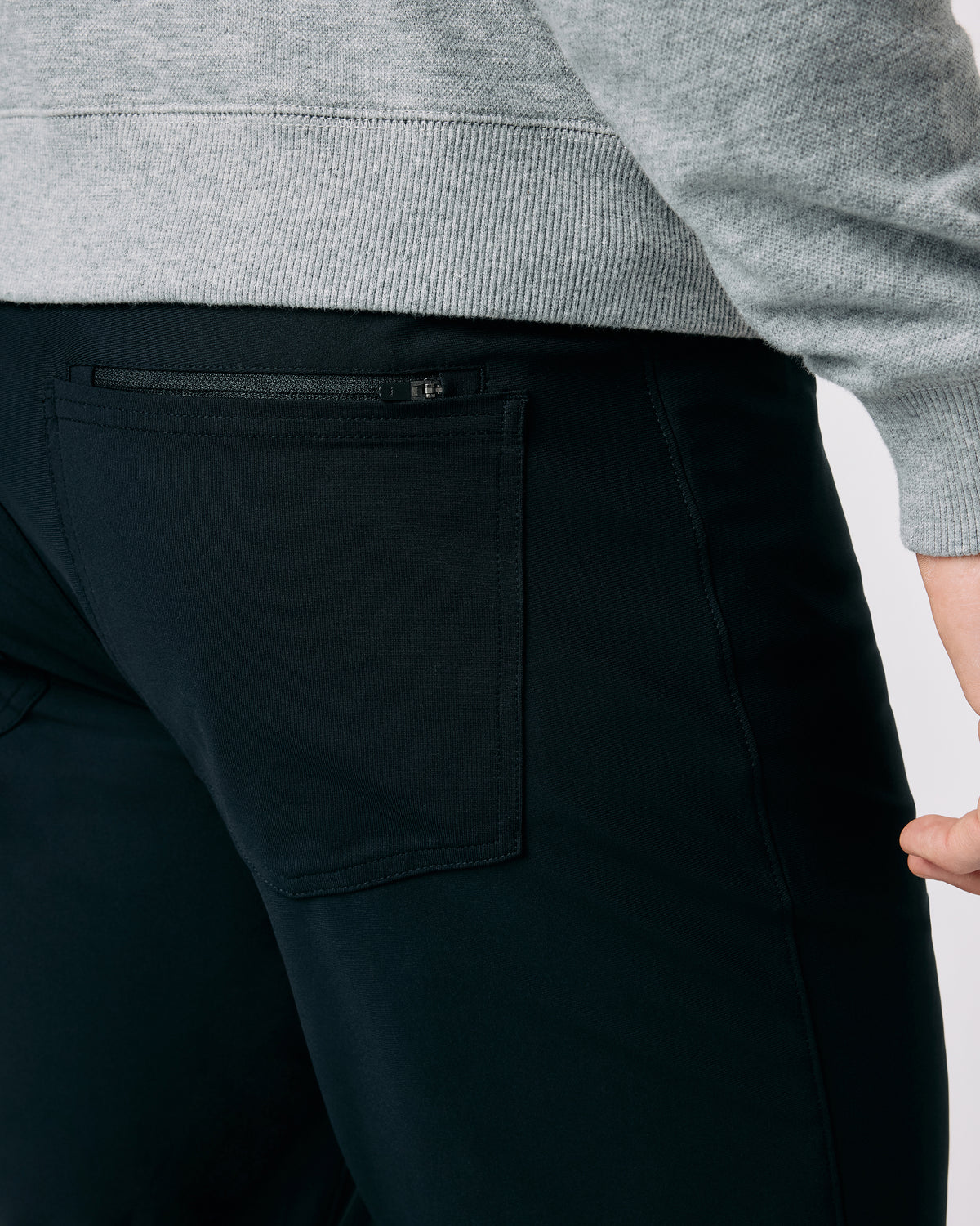 Meta Pant - 30" Black 5-Pocket Pants - Vuori Clothing