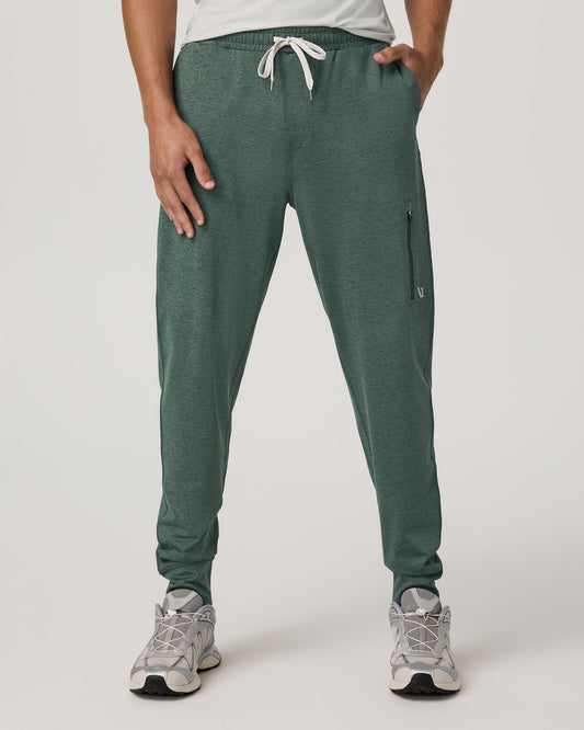 Men's Sunday Performance Jogger 28" Agate Green Heather - Vuori Clothing