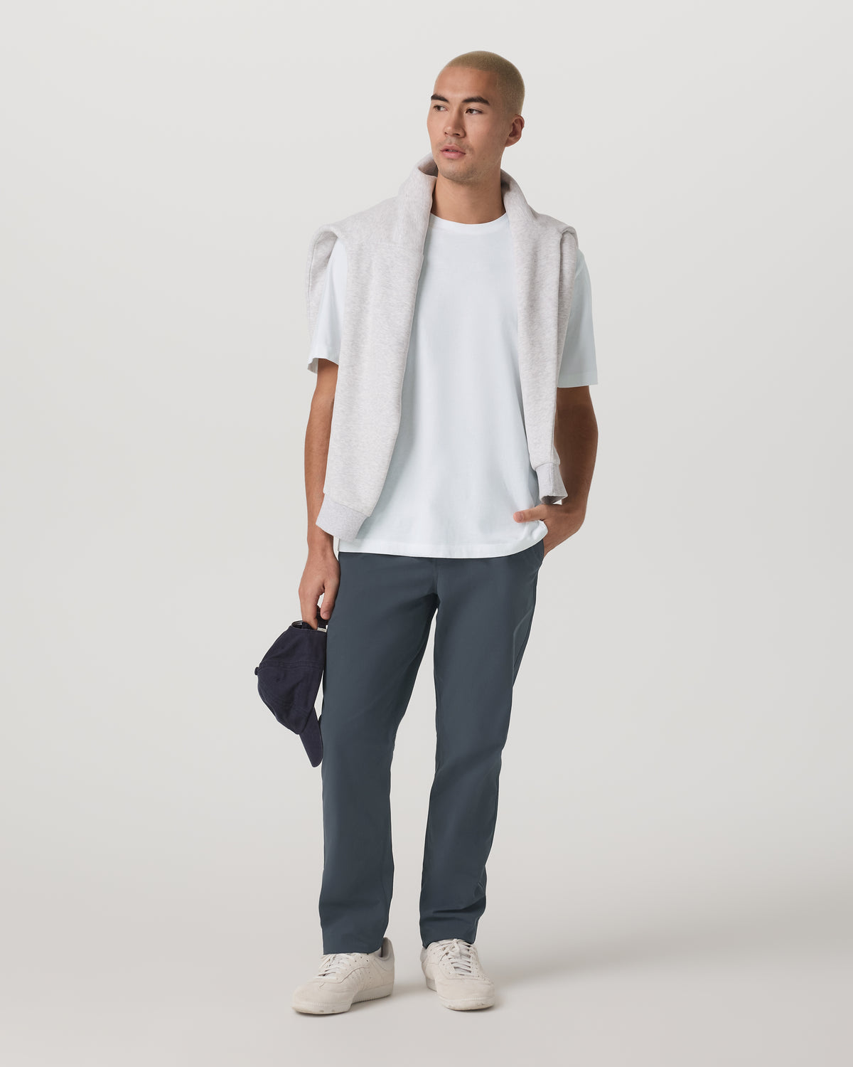 Meta Elastic Waist Pant Classic Fit Men's Charcoal Pants - Vuori Clothing