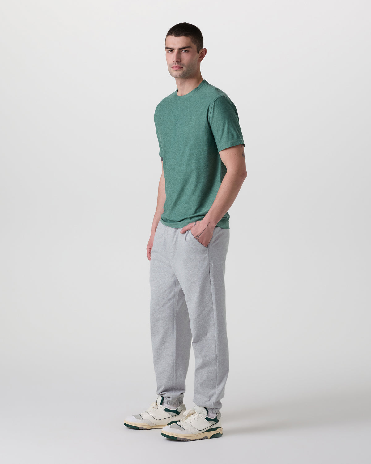 Coronado Performance Sweatpant Classic 28" Light Heather Grey - Vuori Clothing