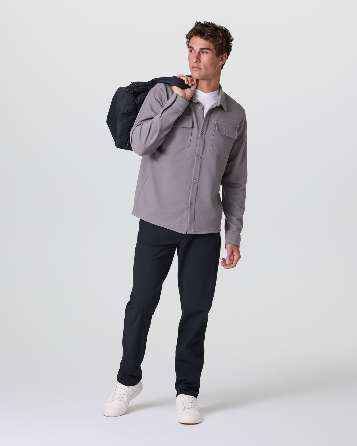 Meta Pant Classic Fit 34" Men's Black 5-Pocket Pants - Vuori Clothing