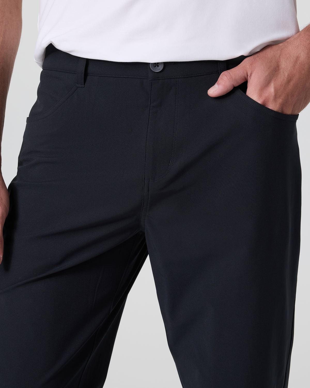 Meta Pant Classic Fit 34" Men's Black 5-Pocket Pants - Vuori Clothing