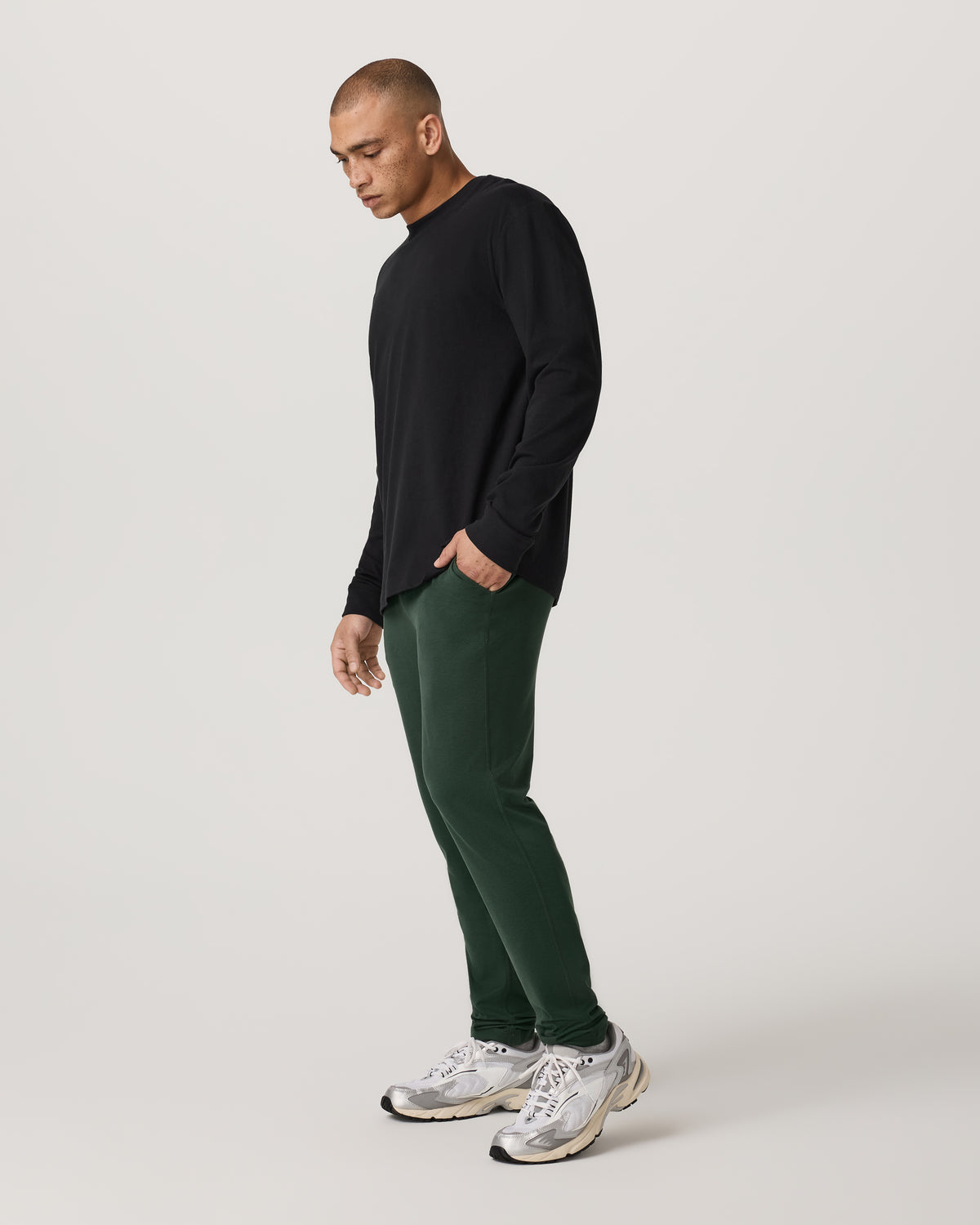 Ponto Performance Pant 30" Men's Spruce Heather Pants - Vuori Clothing