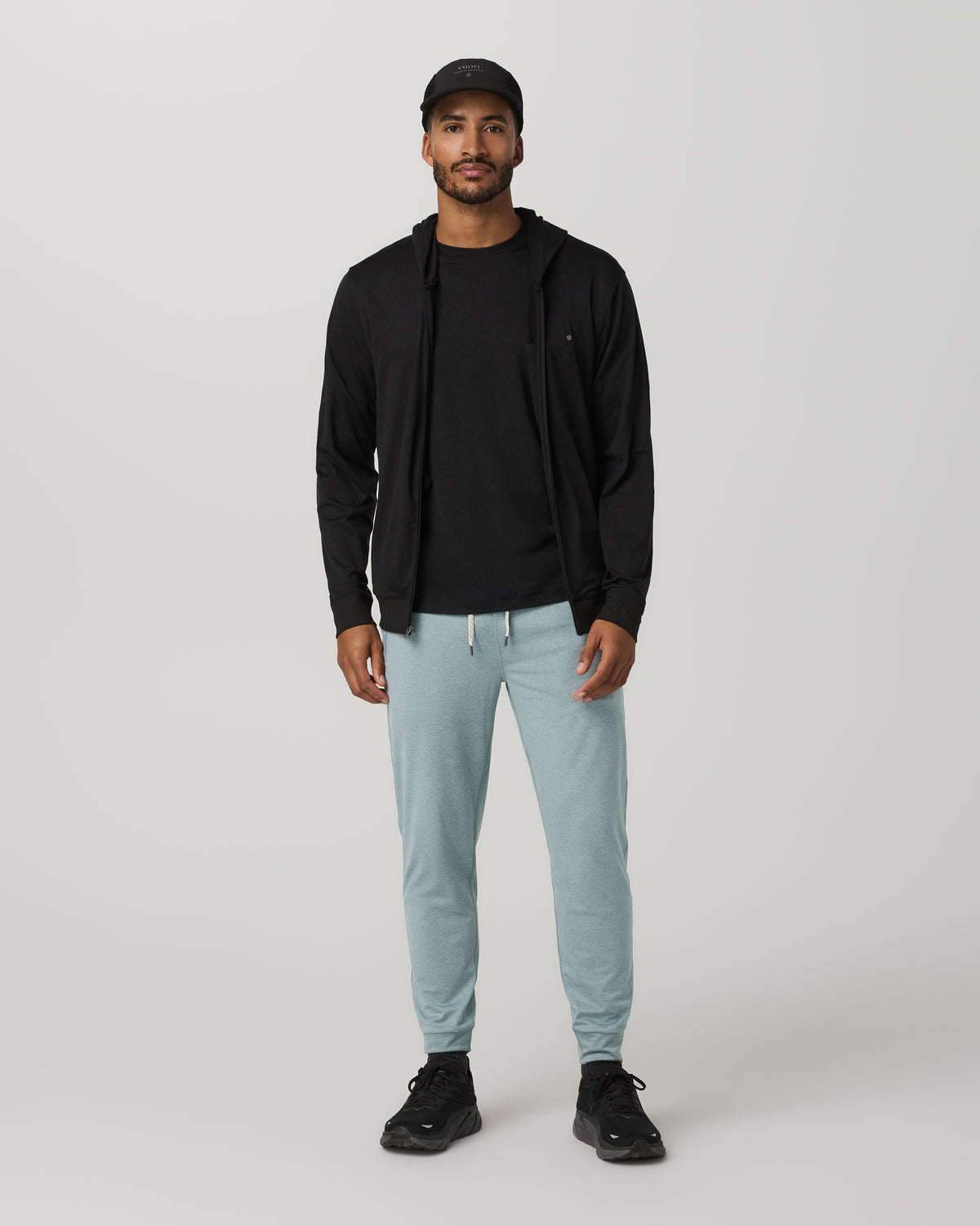 Men's Ponto Performance Jogger 28" Misty Blue Heather - Vuori Clothing