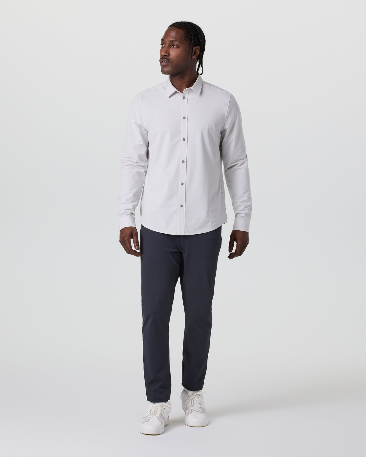 MetaTwill Pant Athletic Slim 30" Navy - Vuori Clothing