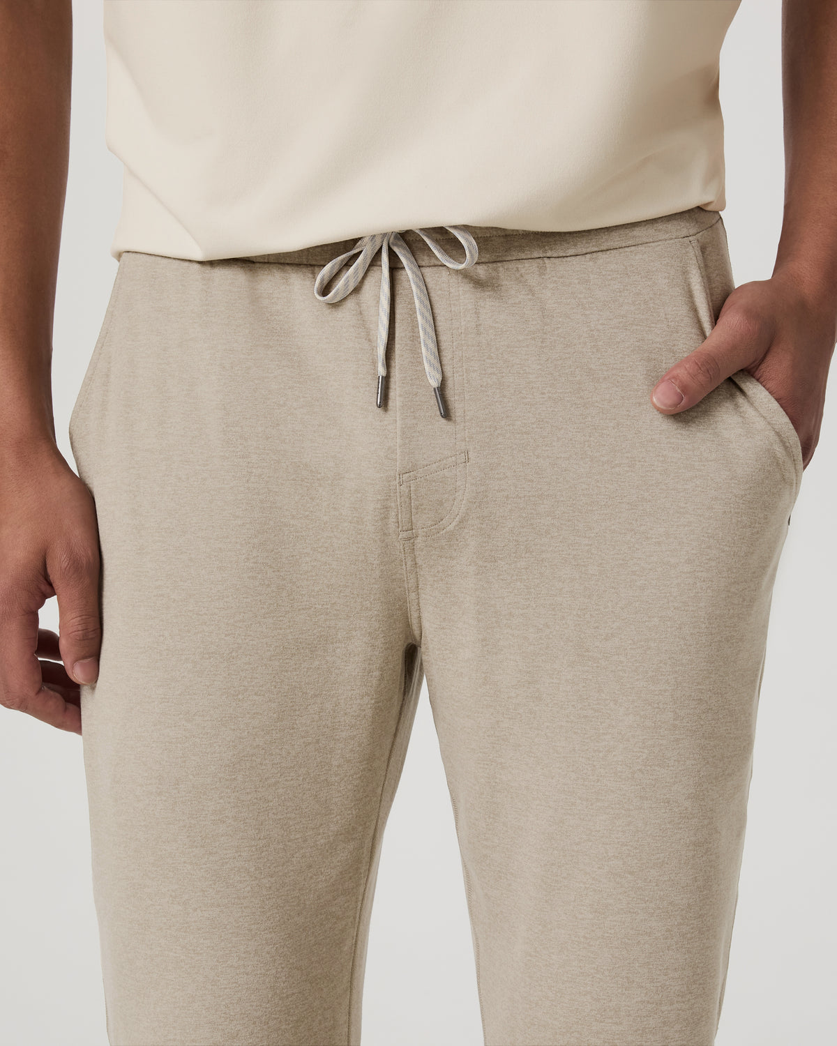 Ponto Performance Pant 30" Truffle Heather Sweatpants - Vuori Clothing
