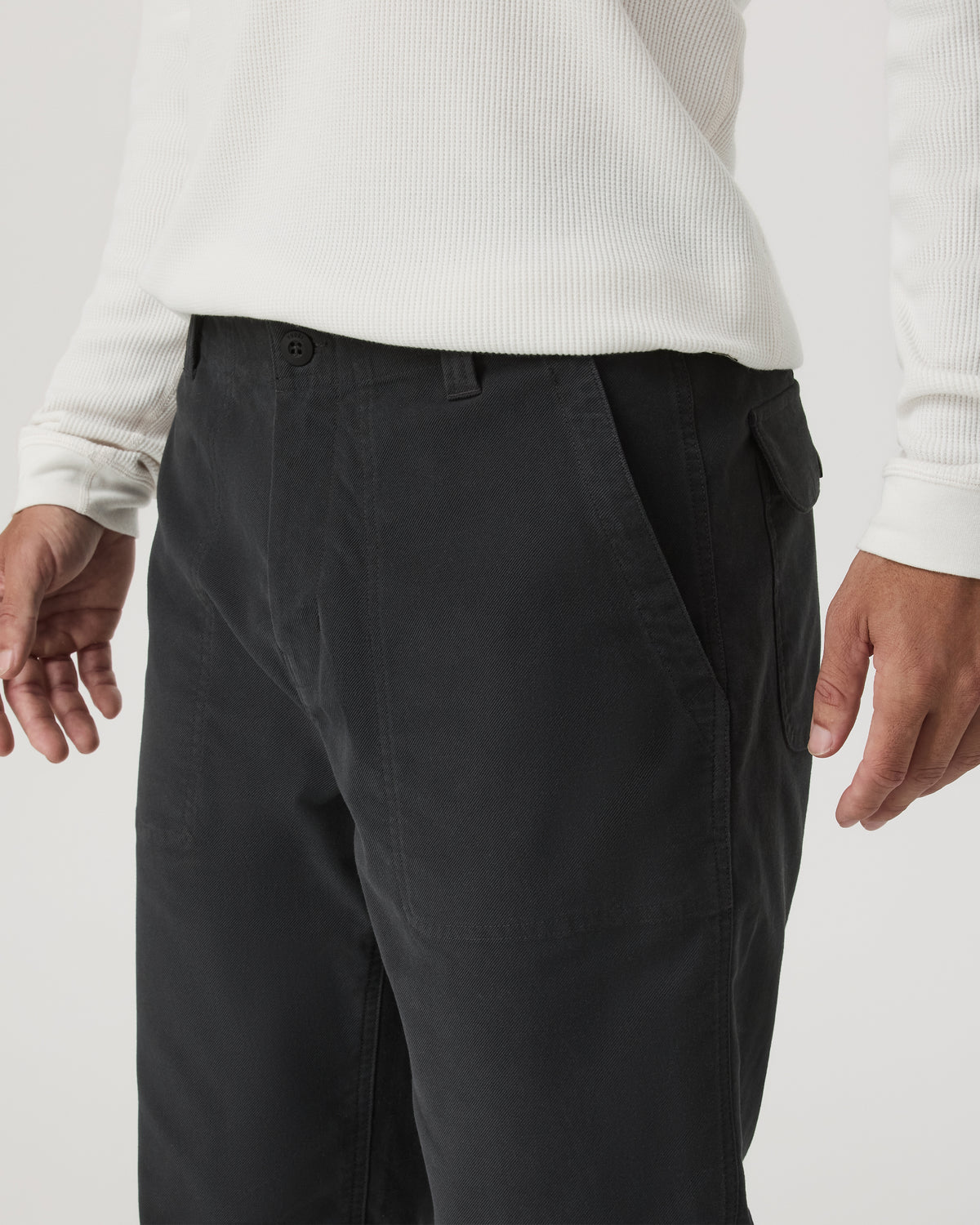 Ridge Pant Classic Fit Washed Black Casual Utility Pants - Vuori Clothing