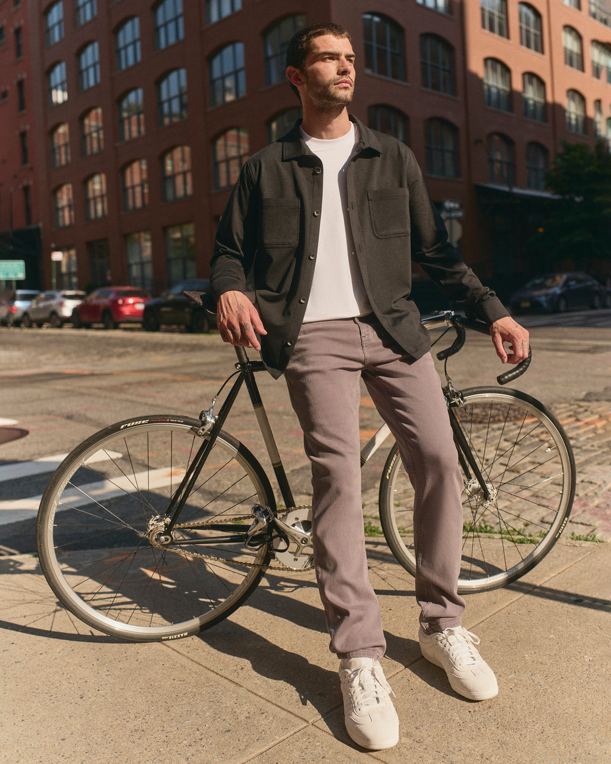 Benton Stretch Twill Pant Athletic Slim Fit 32" Cavern Grey - Vuori Clothing