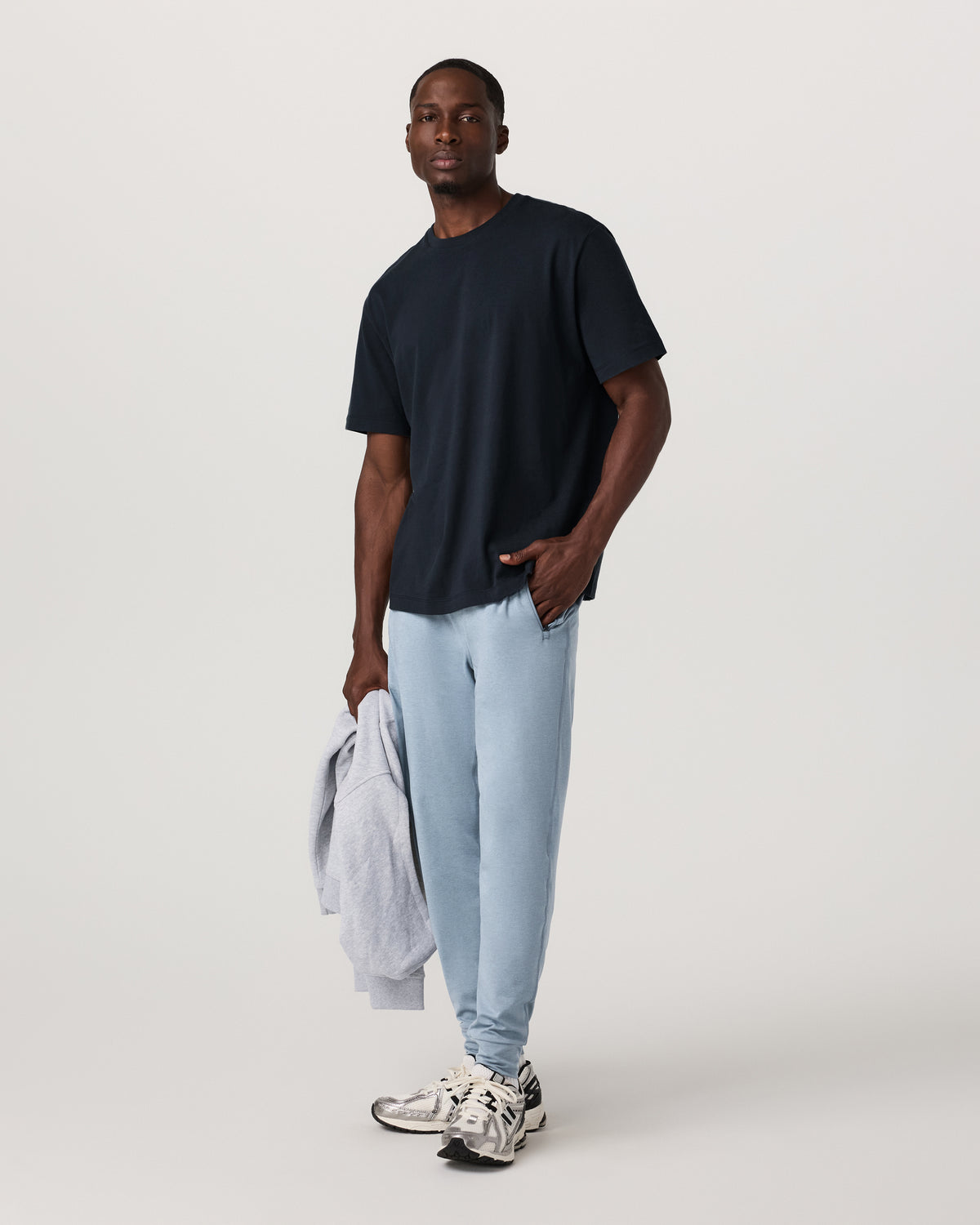 Ponto Performance Jogger 28" Men's Flint Heather Pants - Vuori Clothing
