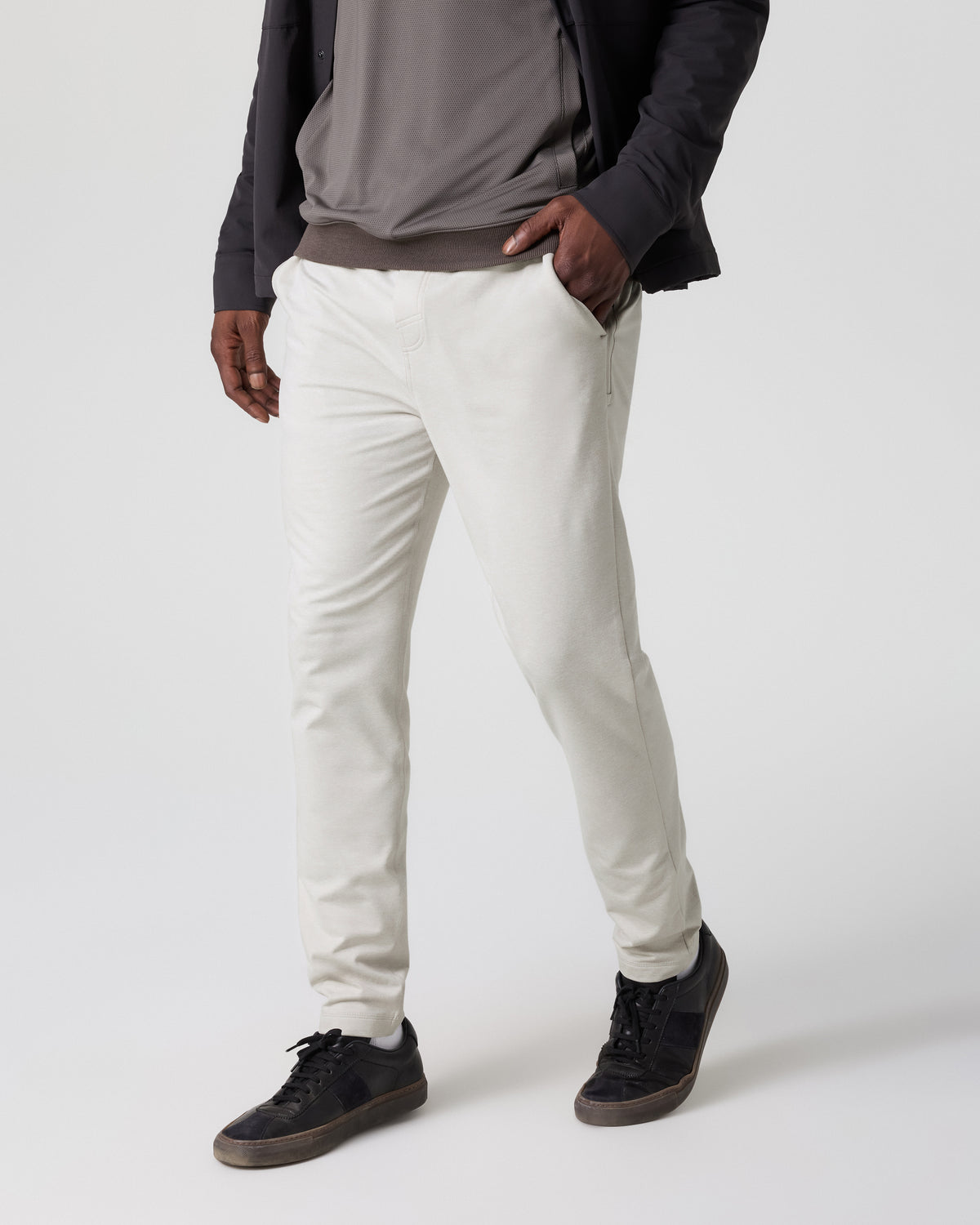 Coronado Pant Men's Salt Heather Zip Up Hoodie - Vuori Clothing
