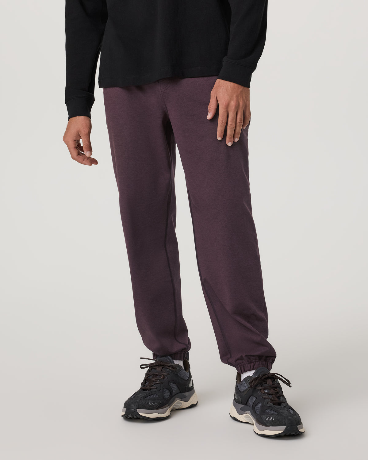 Men's Coronado Sweatpant 28" Raisin Heather - Vuori Clothing