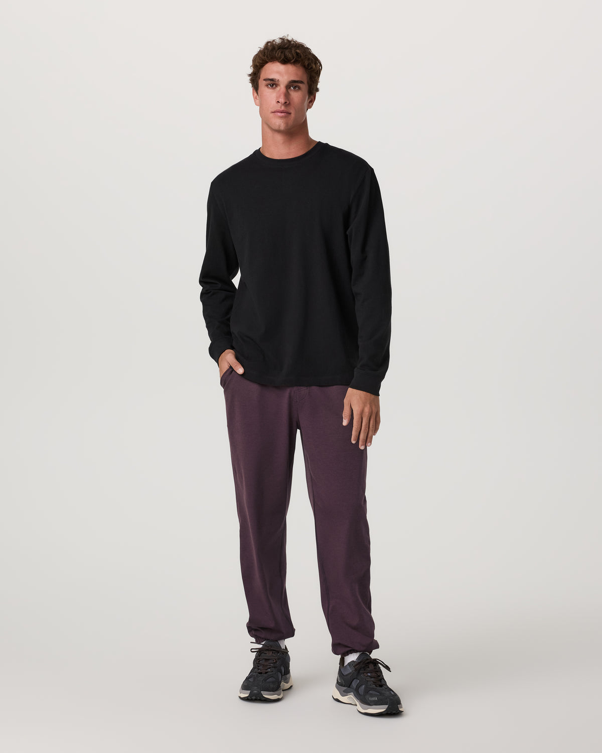 Men's Coronado Sweatpant 28" Raisin Heather - Vuori Clothing