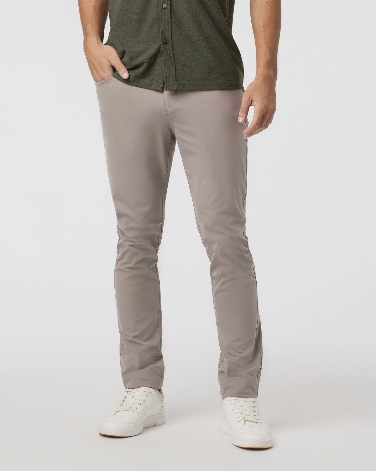 Meta Pant Athletic Slim 30" Mocha 5-Pocket Pants - Vuori Clothing