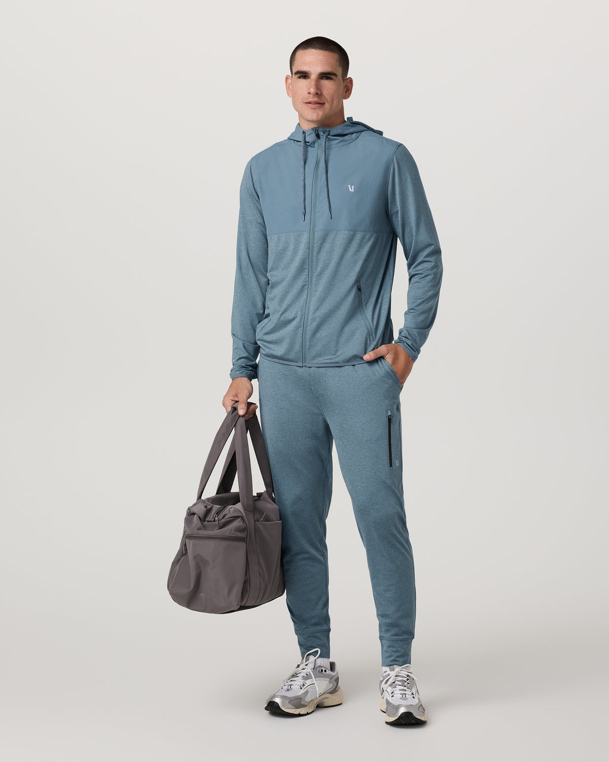 Men's Sunday Performance Jogger 30" Smoke Blue Heather - Vuori Clothing