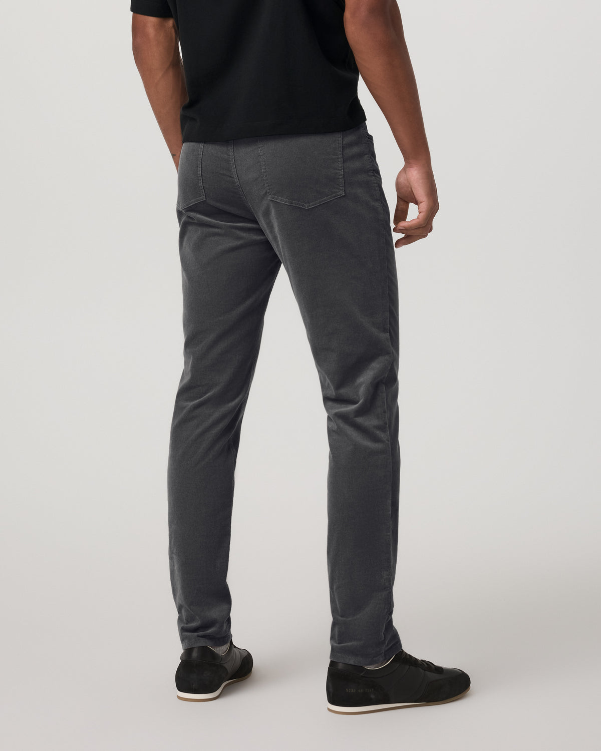 Optimist 5 Pocket Cord Pant Athletic Slim Fit Charcoal - Vuori Clothing