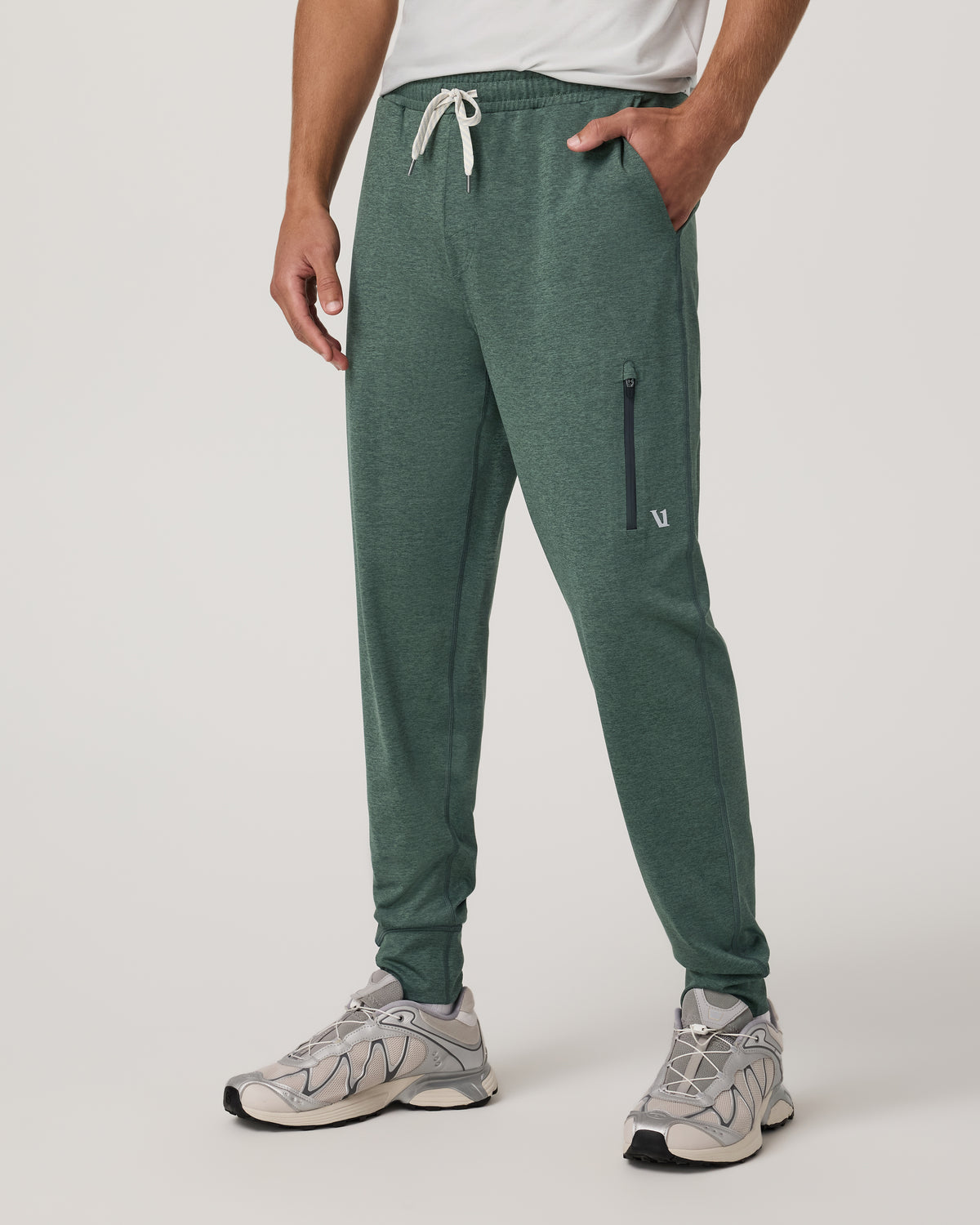 Men's Sunday Performance Jogger 30" Agate Green Heather - Vuori Clothing