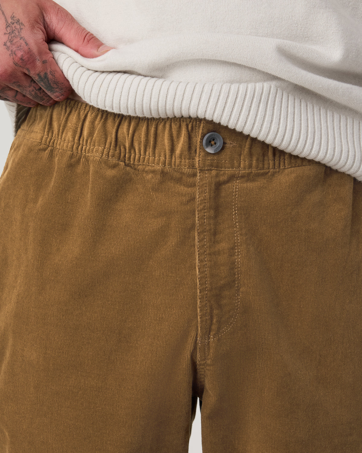 Optimist Elastic Waist Pant Classic Fit Men's Rum Pants - Vuori Clothing