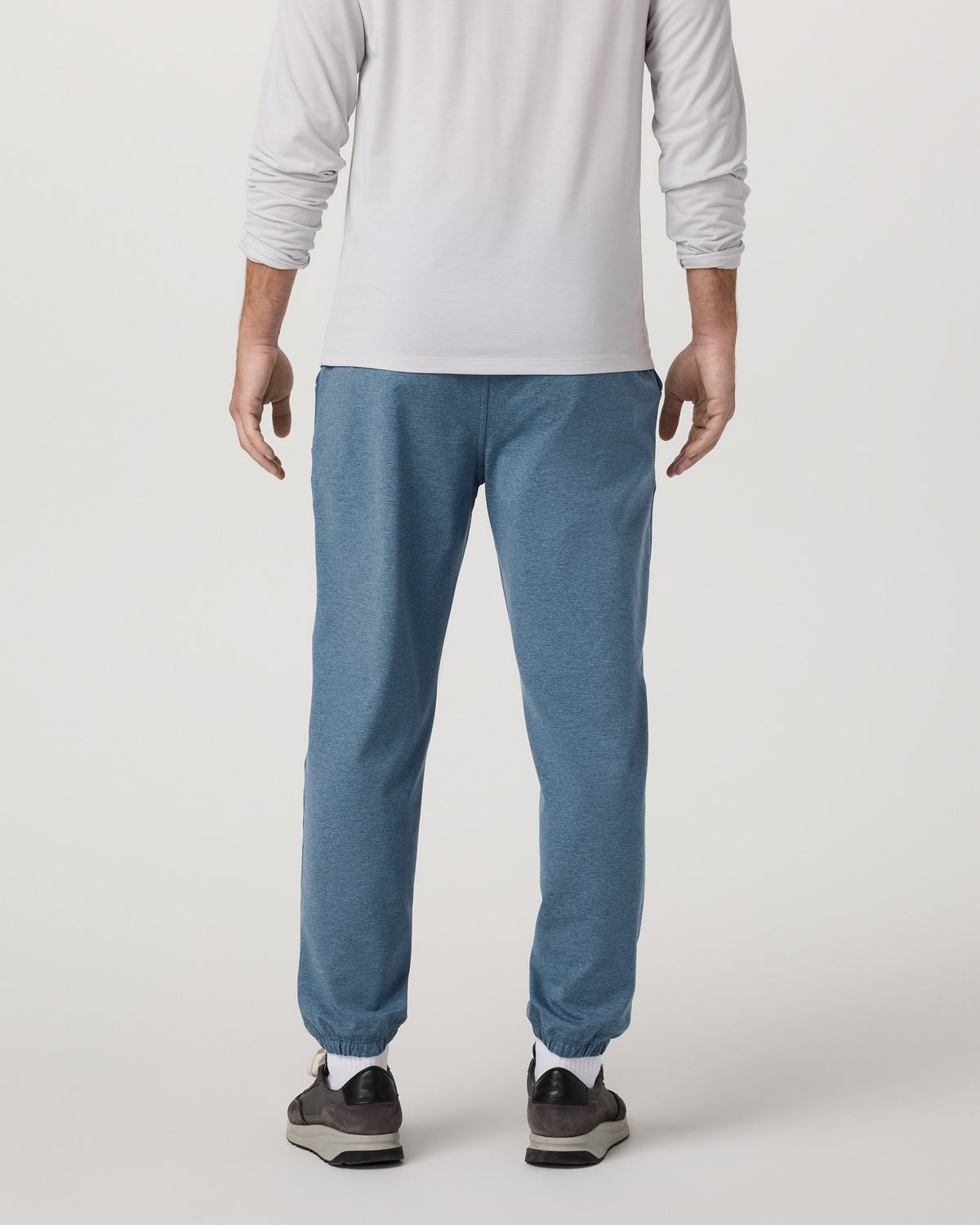 Men's Coronado Sweatpant 28" Pool Blue Heather - Vuori Clothing