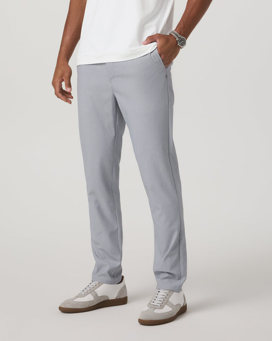 Cascade Tech Chino Athletic Slim Fit 32" Heather Grey - Vuori Clothing