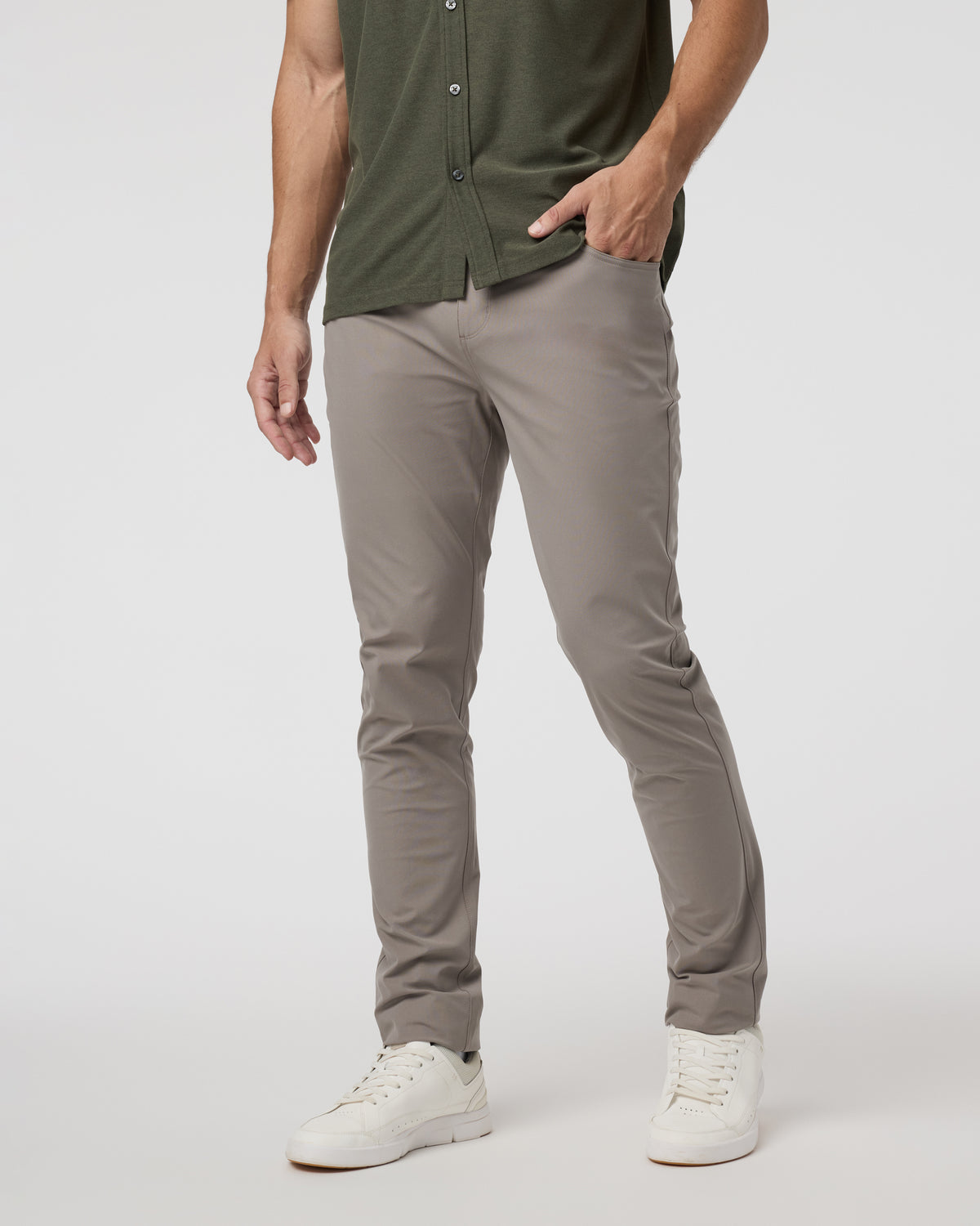 Meta Pant Athletic Slim 32" Mocha 5-Pocket Pants - Vuori Clothing