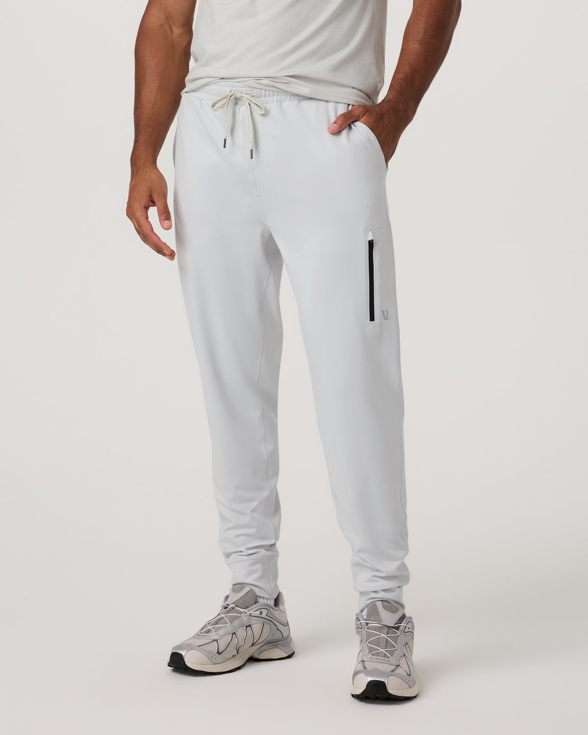 Sunday Performance Jogger 28" Men's Frost Grey Joggers - Vuori Clothing