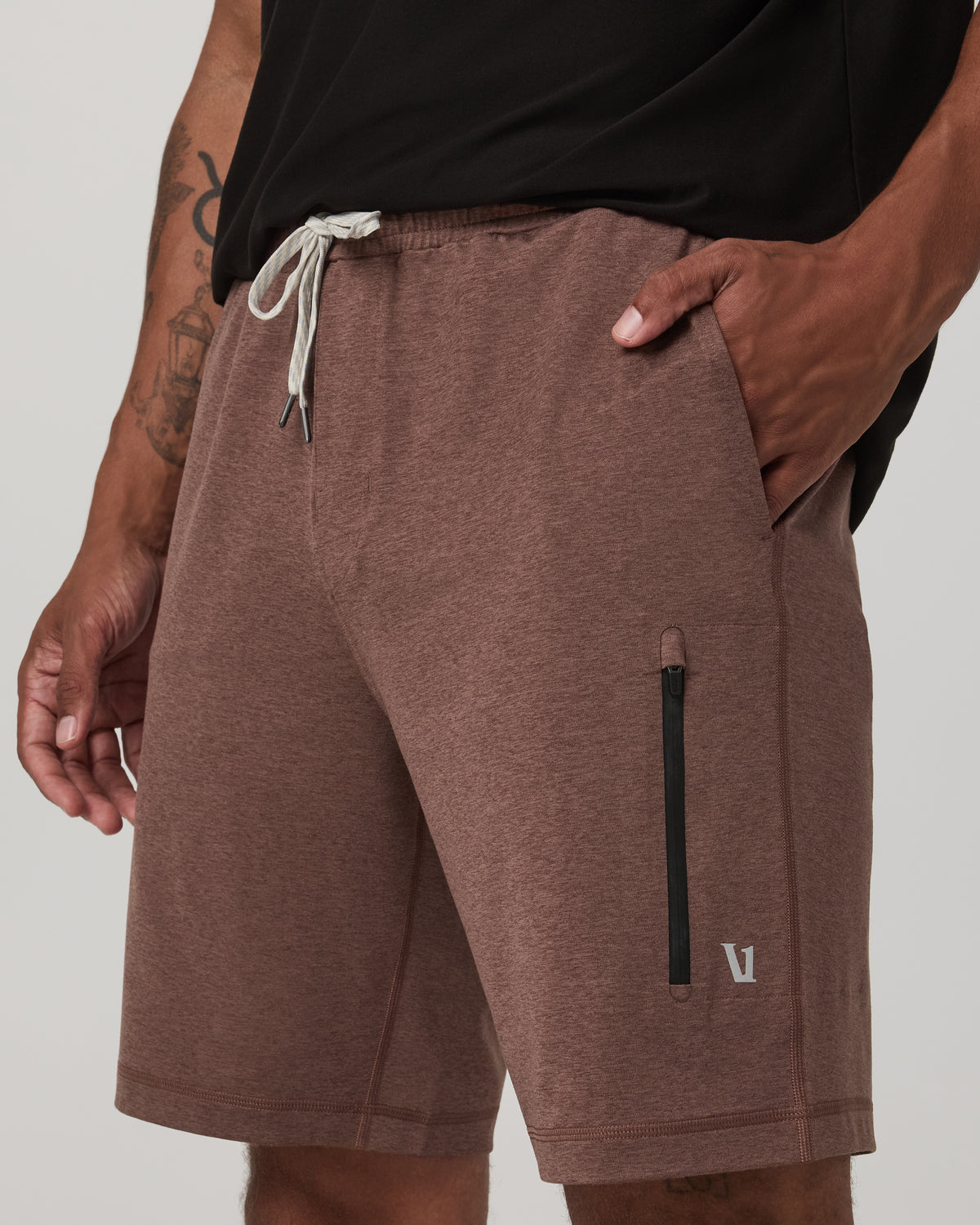 Sunday Performance Short 8" Men's Sable Heather Shorts - Vuori Clothing