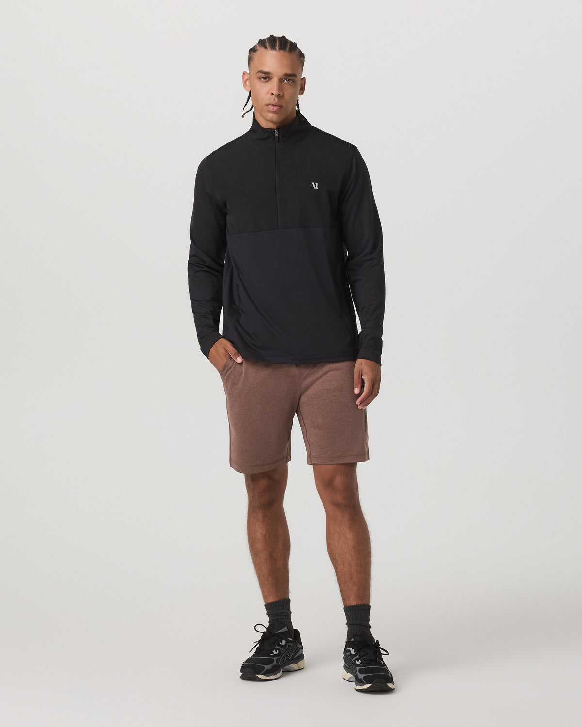 Sunday Performance Short 8" Men's Sable Heather Shorts - Vuori Clothing