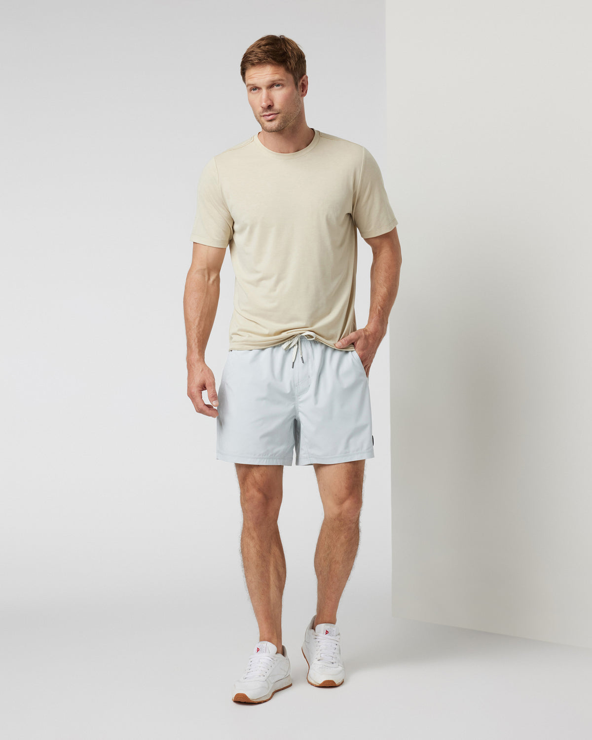 Kore Short Lined 5" Men's Sky Grey Athletic Shorts - Vuori Clothing