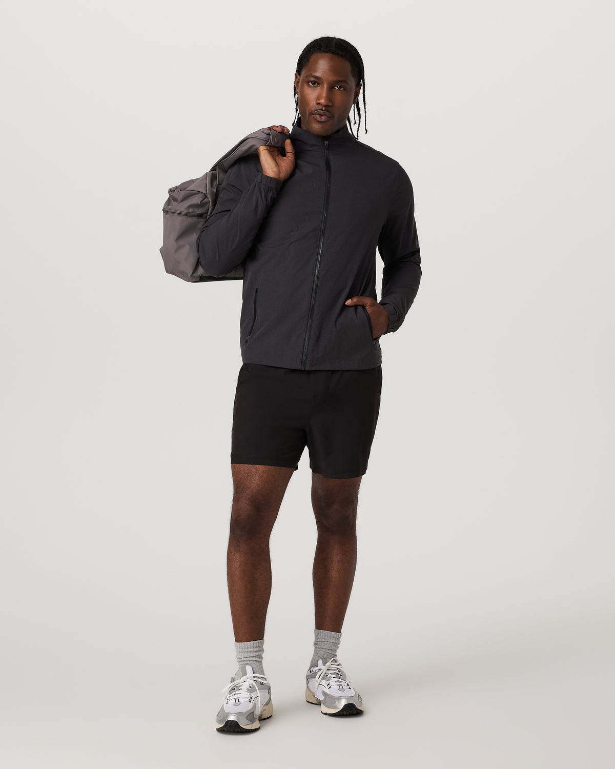 Kore Short Lined 5" Black Tonal Athletic Shorts - Vuori Clothing