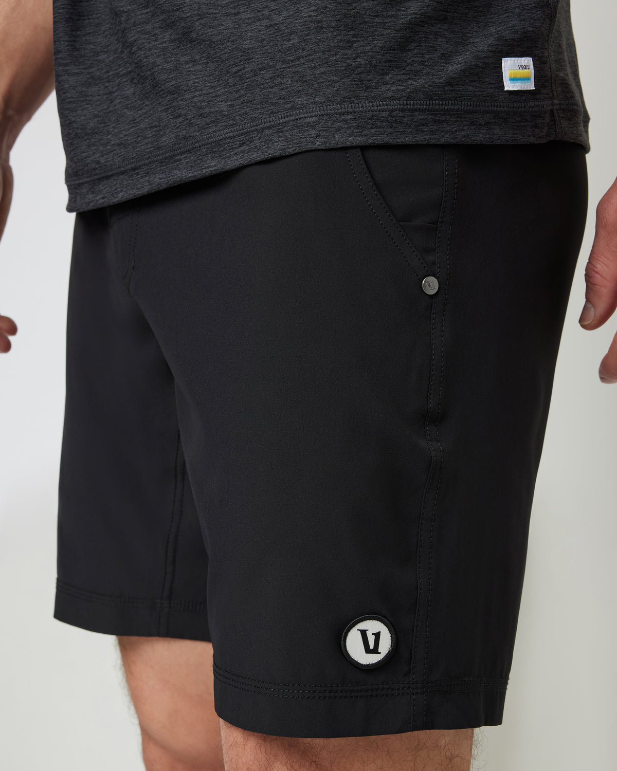 Kore Short Lined 9" Men's Black Shorts 9 Inch Inseam - Vuori Clothing