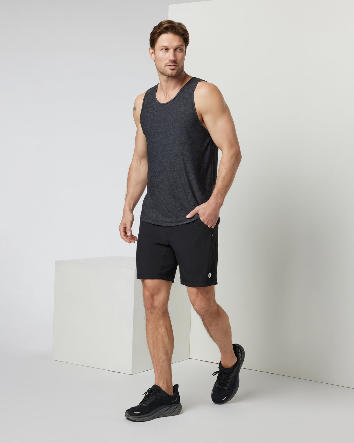 Kore Short Lined 9" Men's Black Shorts 9 Inch Inseam - Vuori Clothing