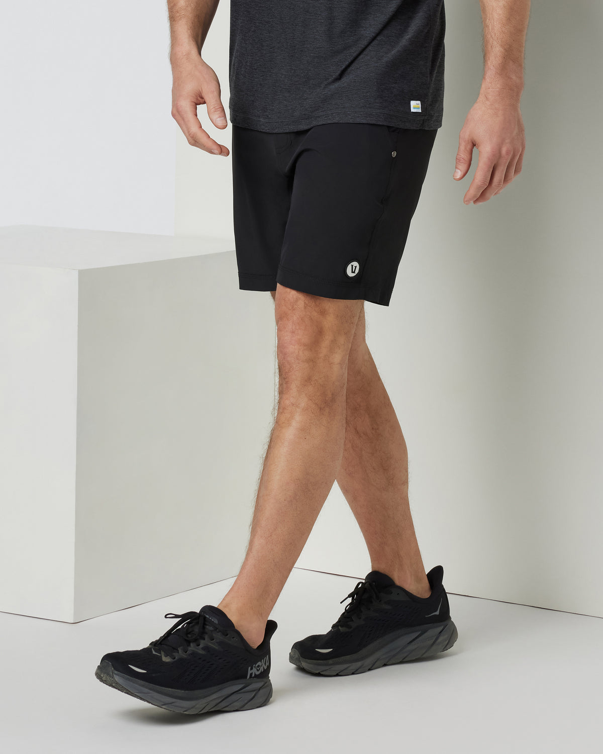 Kore Short Lined 9" Men's Black Shorts 9 Inch Inseam - Vuori Clothing