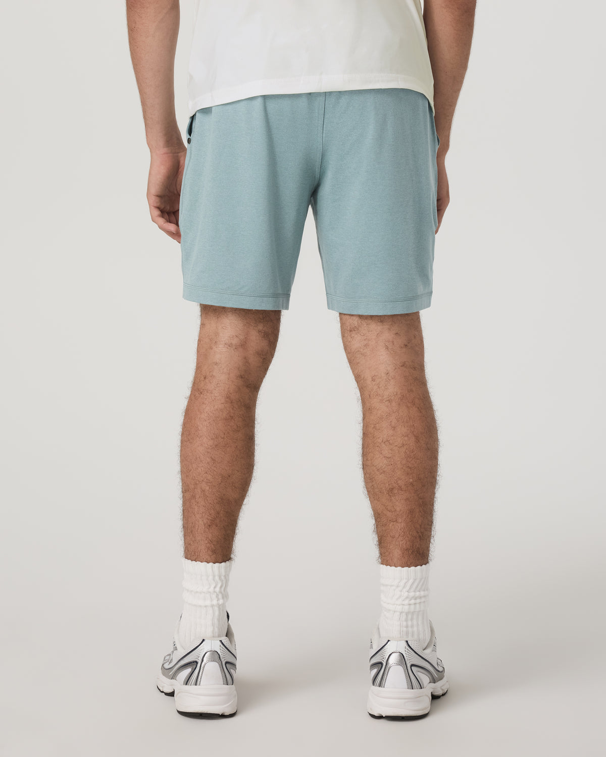 Men's Ponto Performance Short 7" Misty Blue Heather - Vuori Clothing
