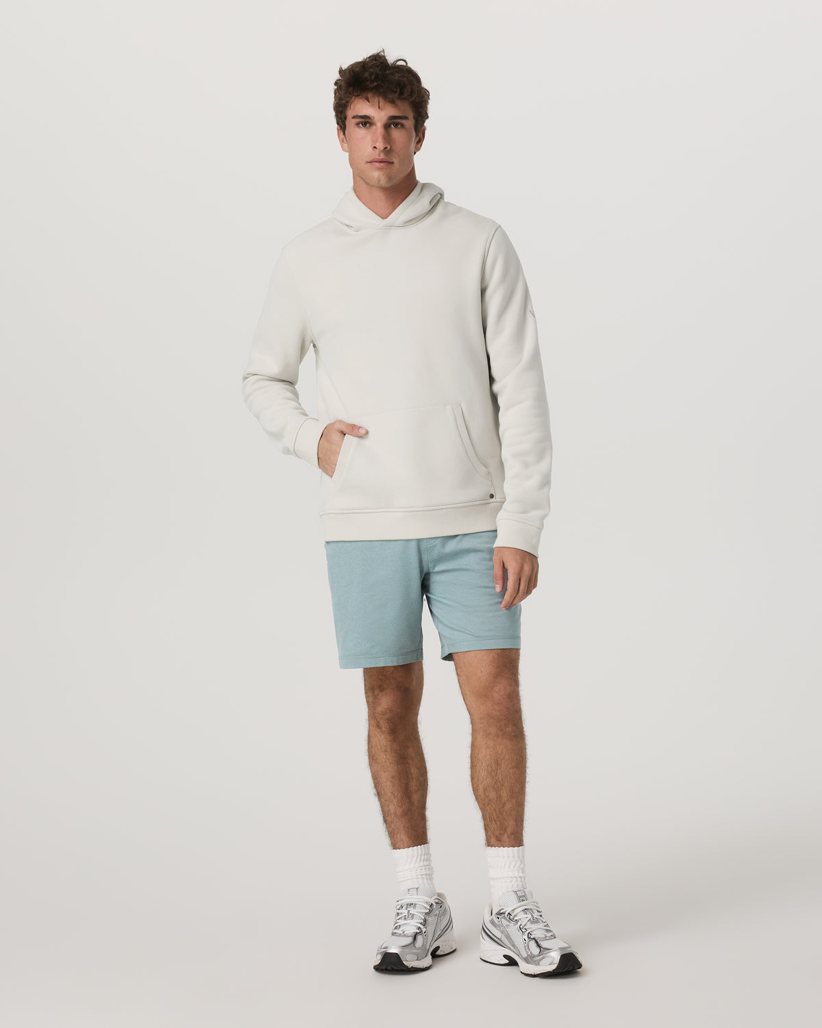 Men's Ponto Performance Short 7" Misty Blue Heather - Vuori Clothing