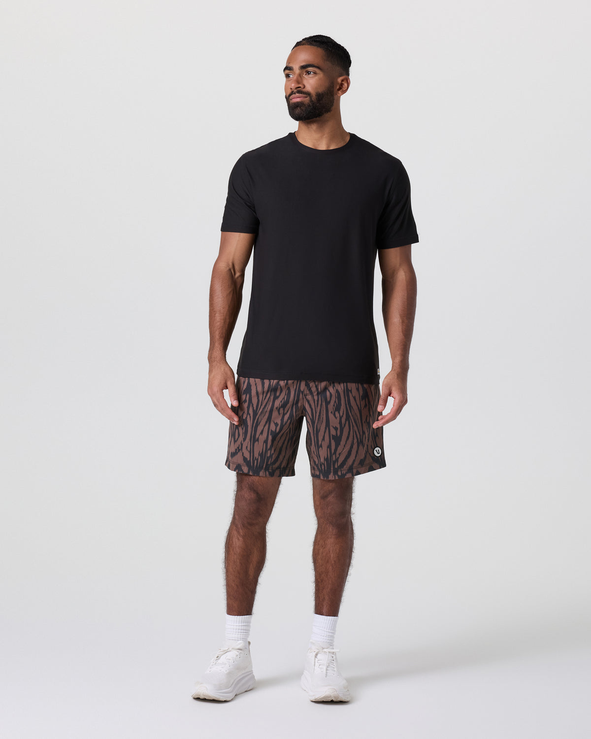 Kore Short Lined 7" Men's Chocolate Milk Mirage - Vuori Clothing