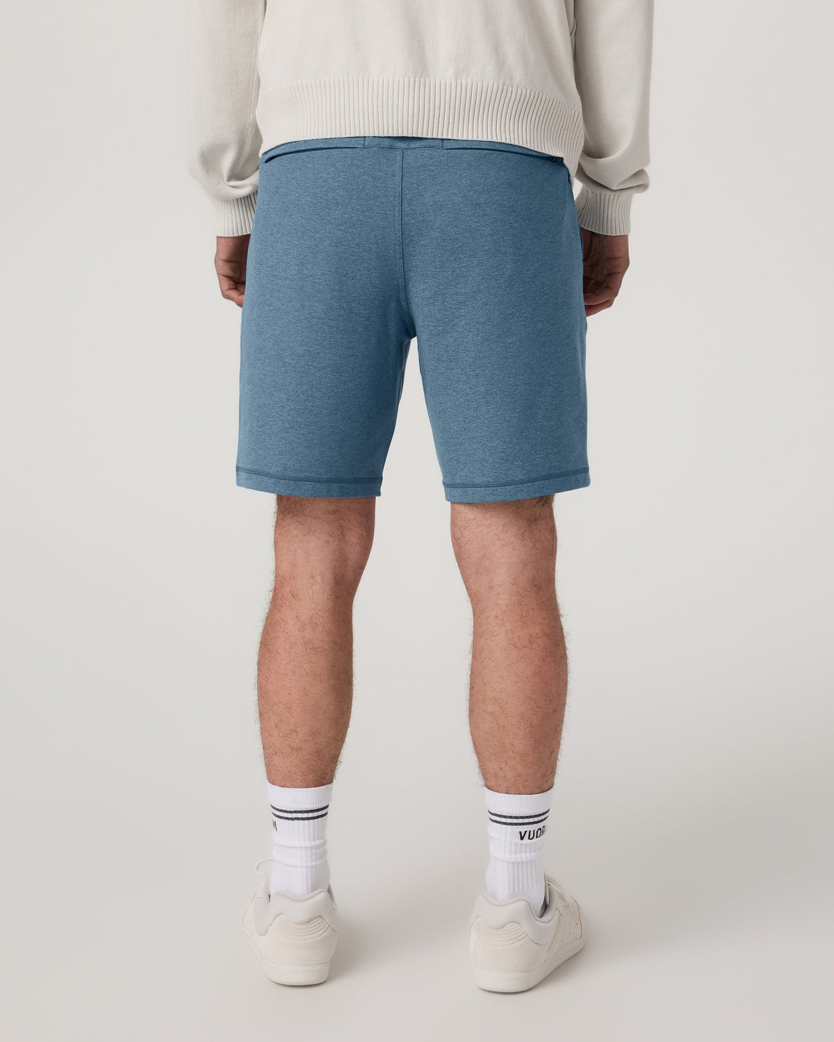 Coronado Short 8" Men's Pool Blue Heather Lounge Short - Vuori Clothing