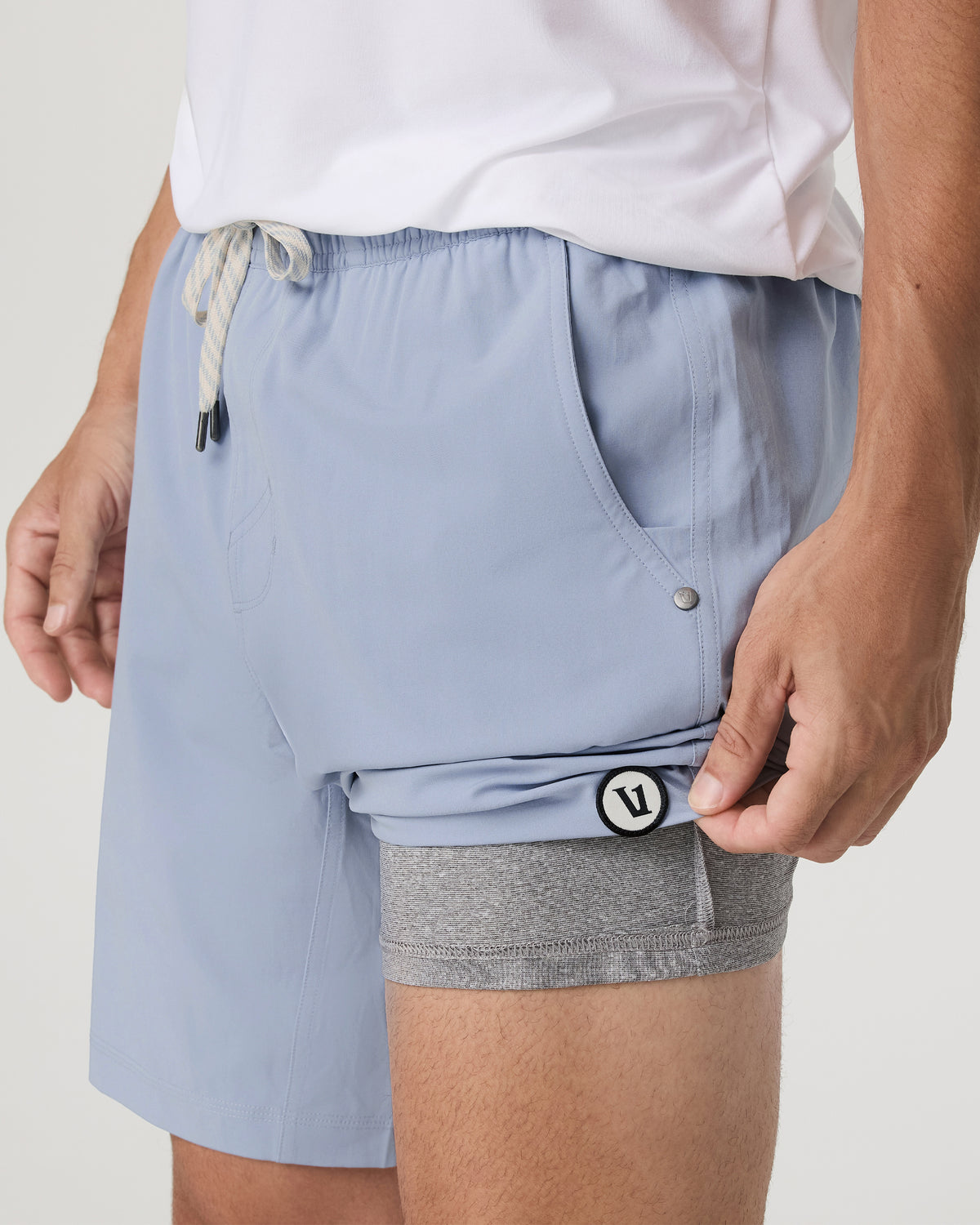 Kore Short Lined 9" Men's Blue Dusk Athletic Fit Shorts - Vuori Clothing