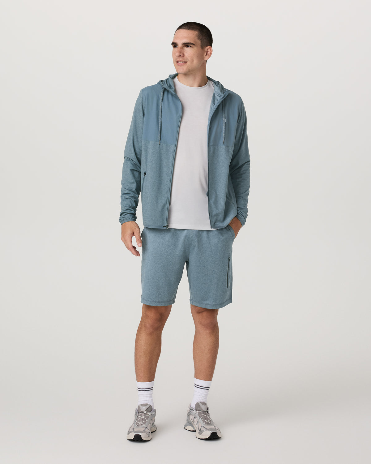 Sunday Performance Short 8" Men's Smoke Blue Shorts - Vuori Clothing