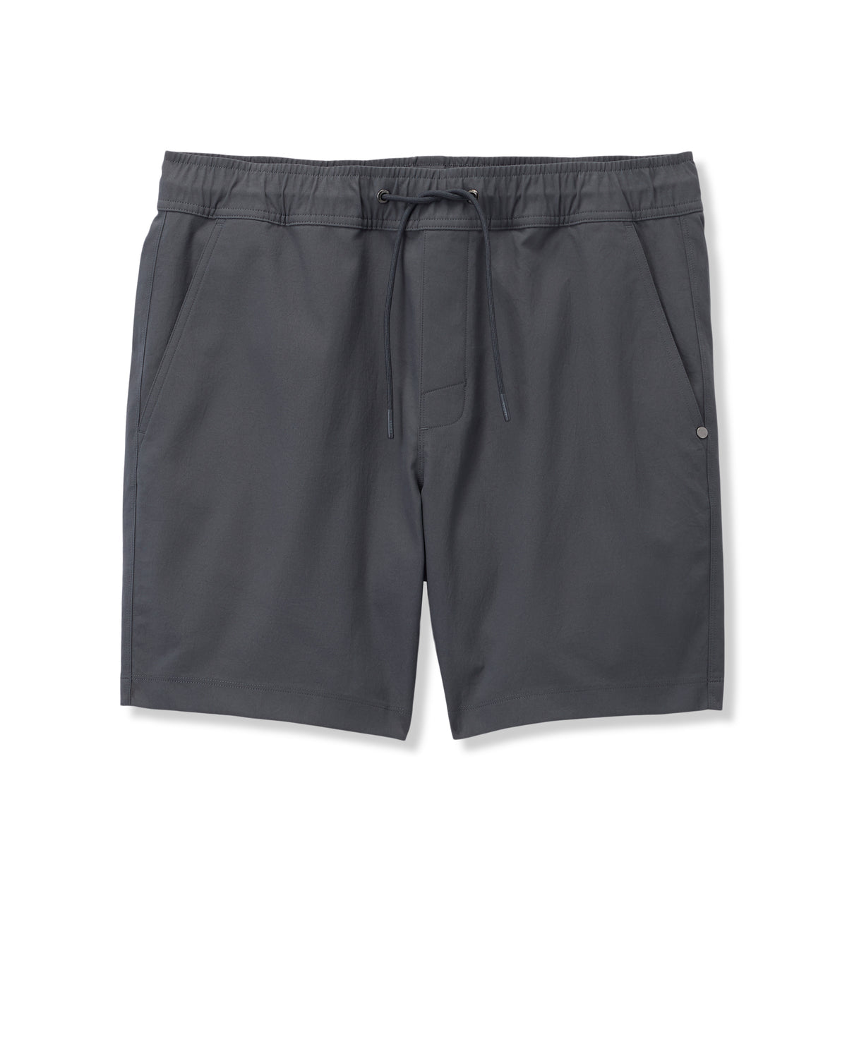 Cascade Crinkle Elastic Waist Short Classic Fit 8" Charcoal - Vuori Clothing