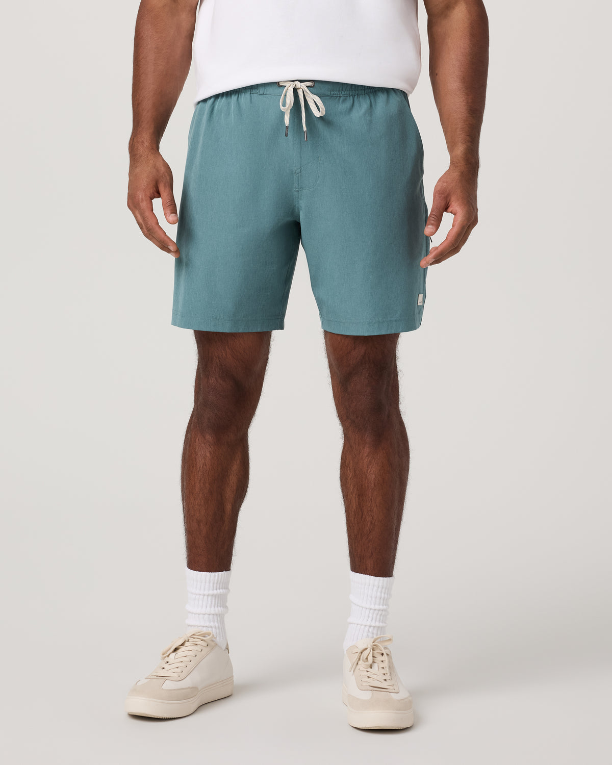 Banks Session Short Unlined 7" Bluegrass Linen Texture - Vuori Clothing