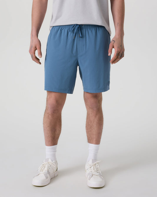 Kore Short Lined 7" Men's Pool Blue Tonal Athletic Shorts - Vuori Clothing