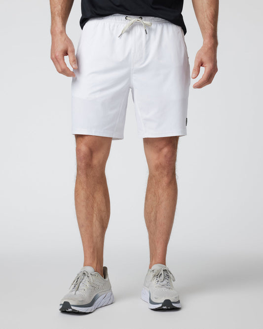 Kore Short Lined 7" Men's White Athletic Shorts - Vuori Clothing