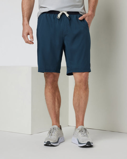 Kore Short Lined 9" Men's Indigo 9" Inseam Athletic Shorts - Vuori Clothing